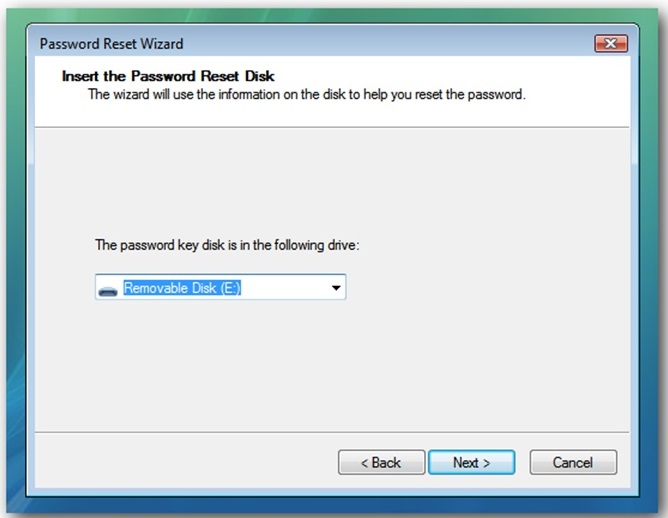 Cara Membuat Password Reset Disk 10