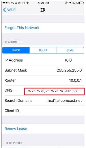 Cara Merubah DNS Server iOS 4
