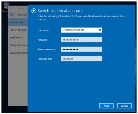 Cara Reset Password Windows 10 C