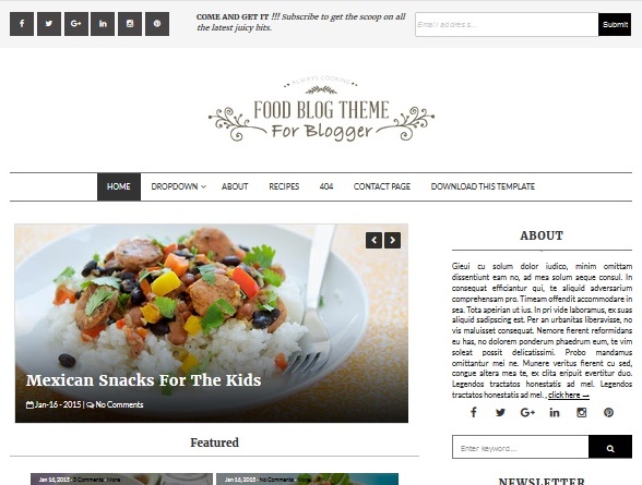 template-blogger-food-blog