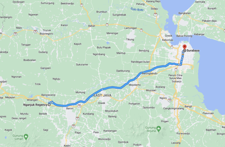 Nganjuk ke Surabaya Berapa Jam