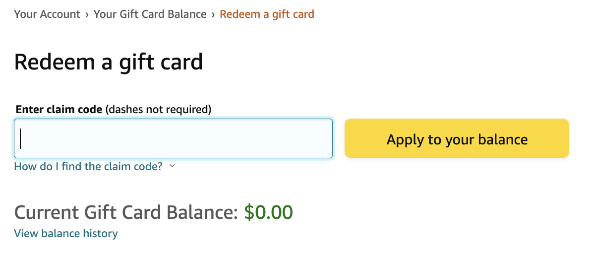 How to Redeem Amazon Gift Card | Notordinaryblogger
