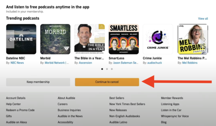 How to Cancel Audible Subscription