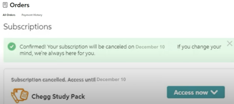 How to Cancel Chegg Subscription