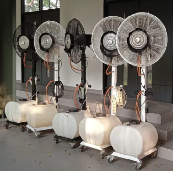 rental / sewa kipas angin blower cirebon / embun cirebon / misty cirebon