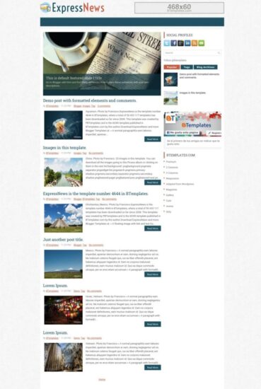 Template Blogger Gratis Tema Berita