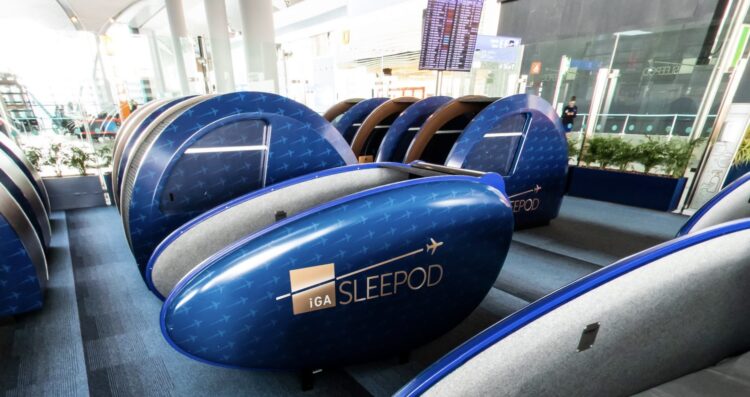 Sleep pod at Istanbul Airport