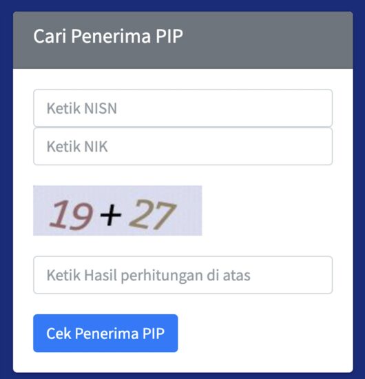 Cara Cek PIP Lewat HP