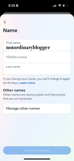 How to Change Your Name in Facebook 
