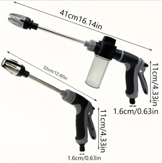 Portable High-Pressure Car Wash Spray Gun