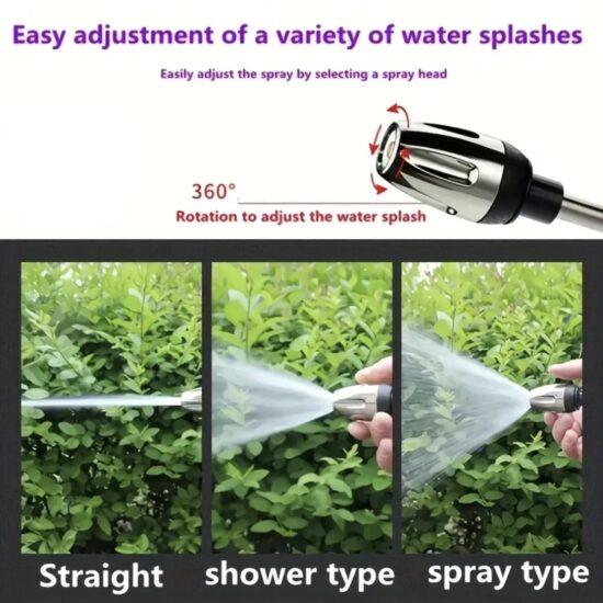 Portable High-Pressure Car Wash Spray Gun