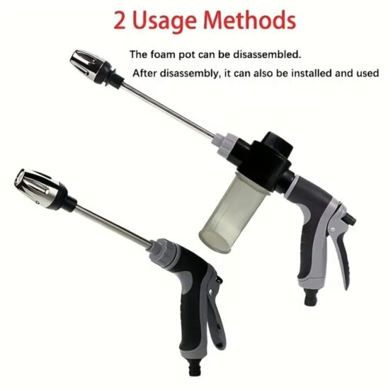 Portable High-Pressure Car Wash Spray Gun