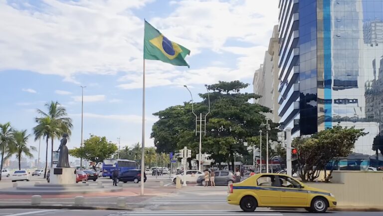 Chinese electric cars in Brazil streets Rio de Janeiro