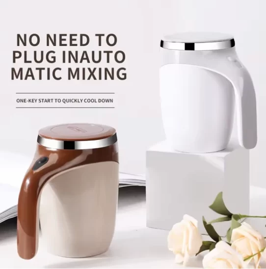 Electric stirring mug guide