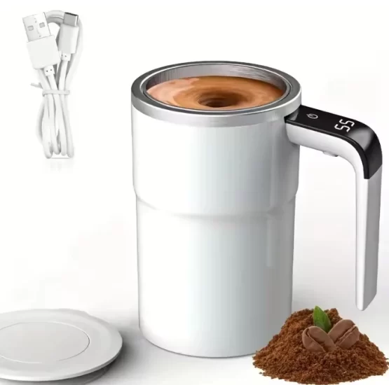 Electric stirring mug guide