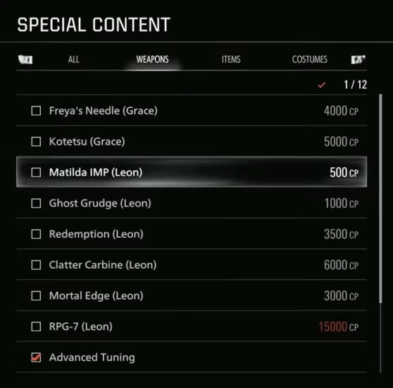 Resident Evil Requiem weapons guide 16