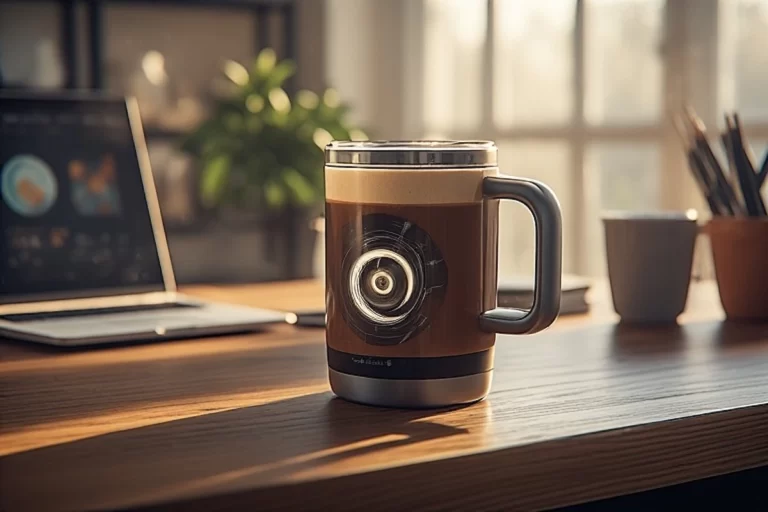 Electric stirring mug guide