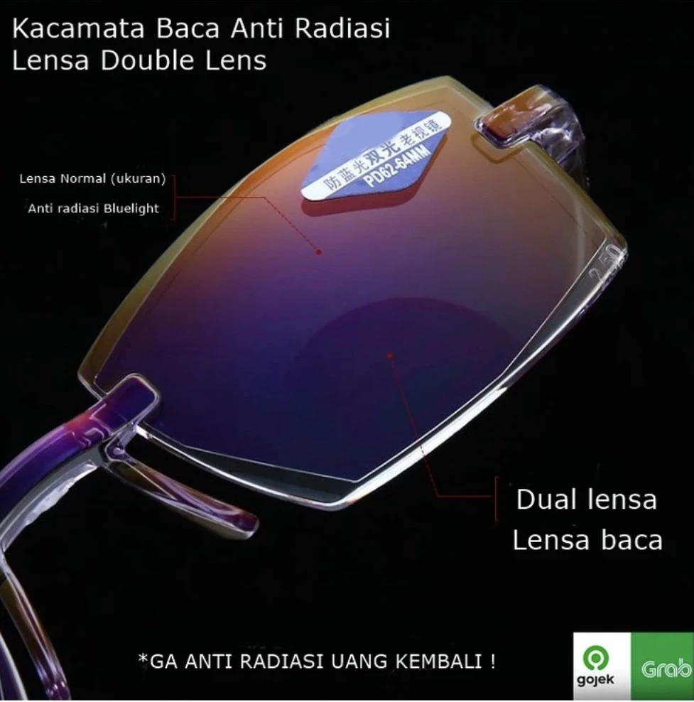 Kacamata Baca Anti Radiasi Pria Wanita