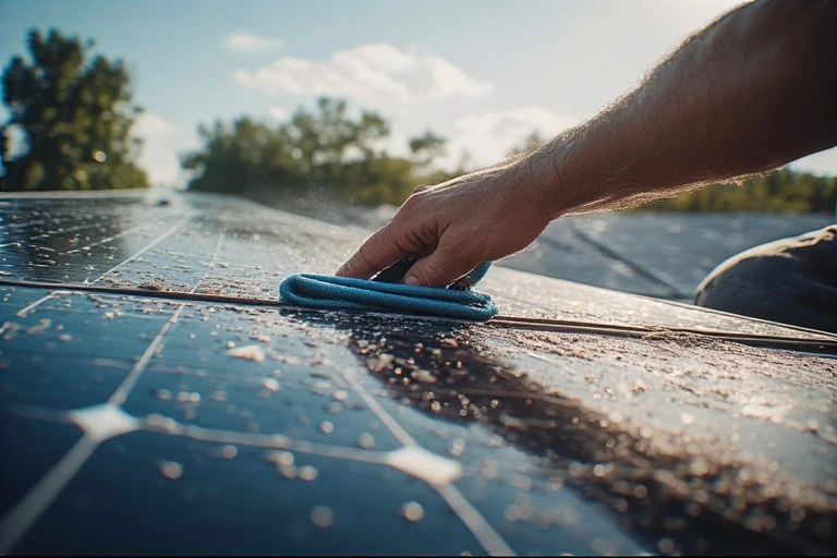 solar panel cleaning