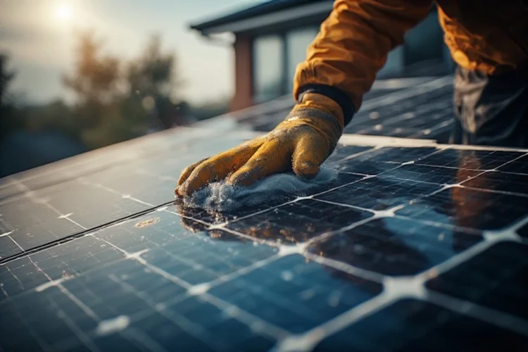 solar panel cleaning