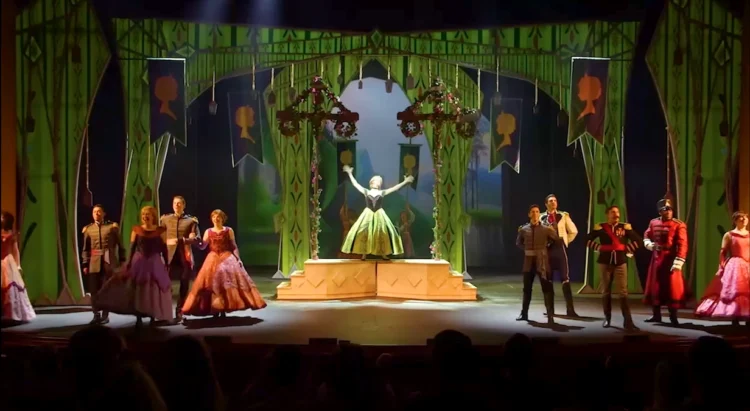 how long is the frozen show at disney cruise line