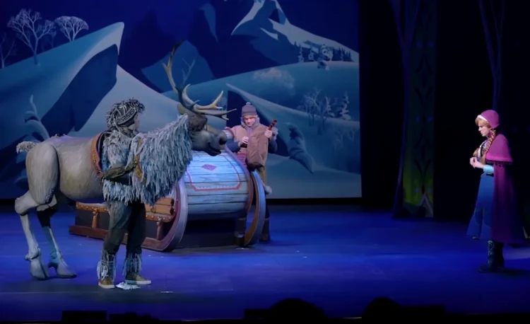 how long is the frozen show at disney cruise line