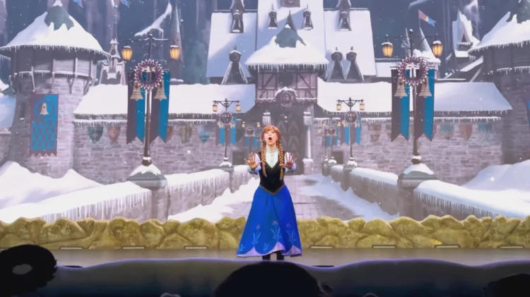 how long is the frozen show at hollywood studios