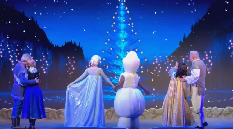 how long is the frozen show at hollywood studios