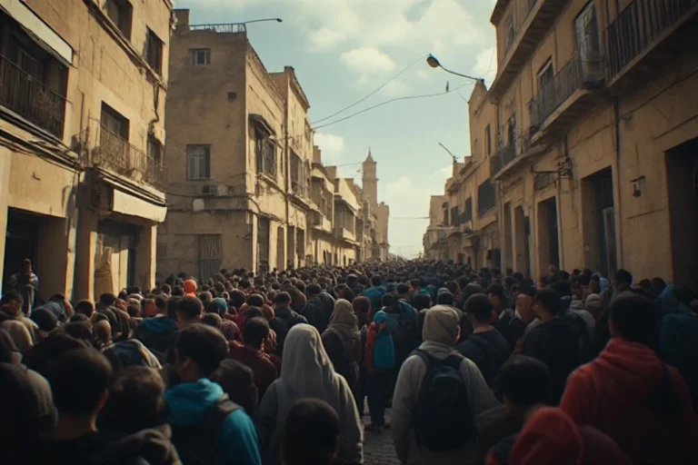 60000 people crossed from Morocco into Ceuta