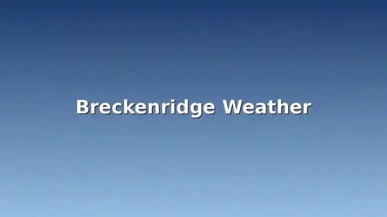 Breckenridge weather guide illustration