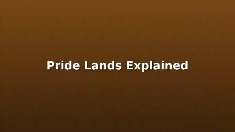 Illustration of Pride Lands and Pride Rock from The Lion King setting
