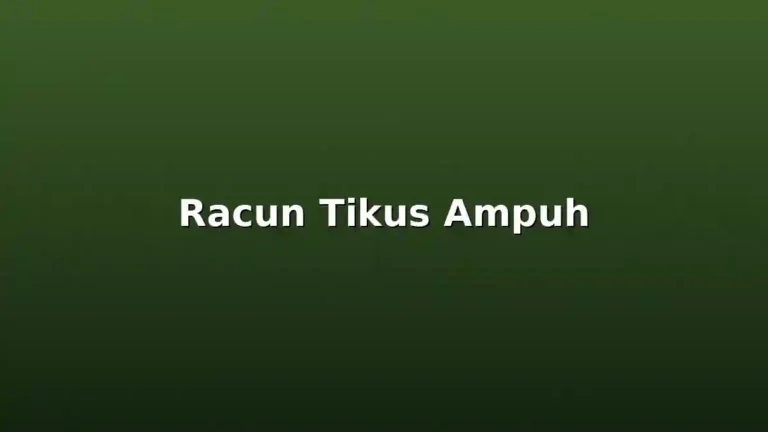 Ilustrasi racun tikus yang ampuh dan tidak menimbulkan bau