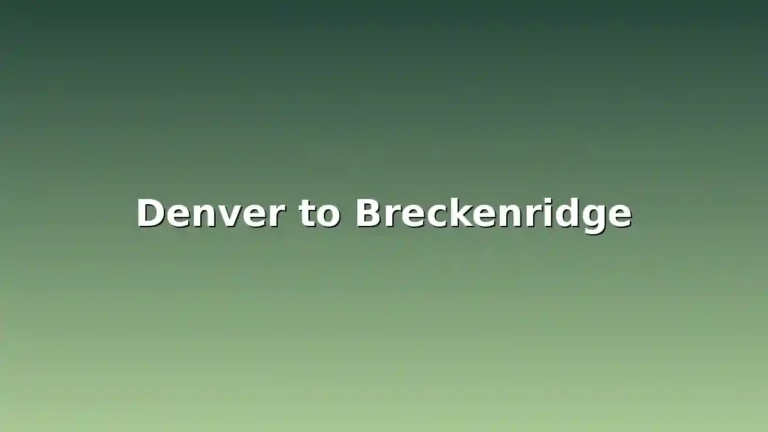 Illustration for guide on renting a car from Denver to Breckenridge