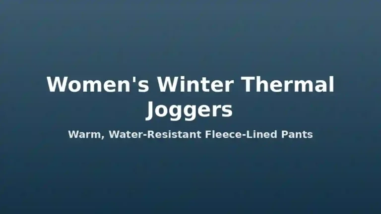 Women's winter thermal joggers guide featured image