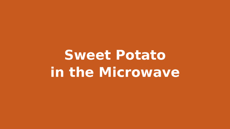 How to cook sweet potato in the microwave